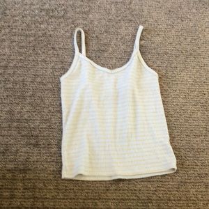 Blue, yellow tank top